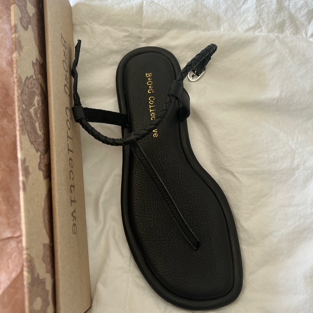 BRAND NEW still in box black sandals